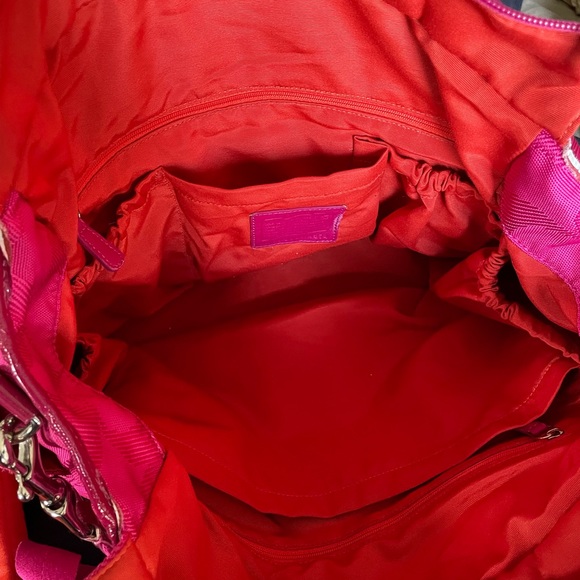Coach pink C patterned diaper bag - Picture 2 of 4